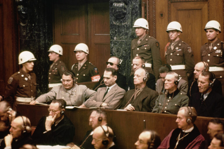 Defendants At Nuremberg Trials
