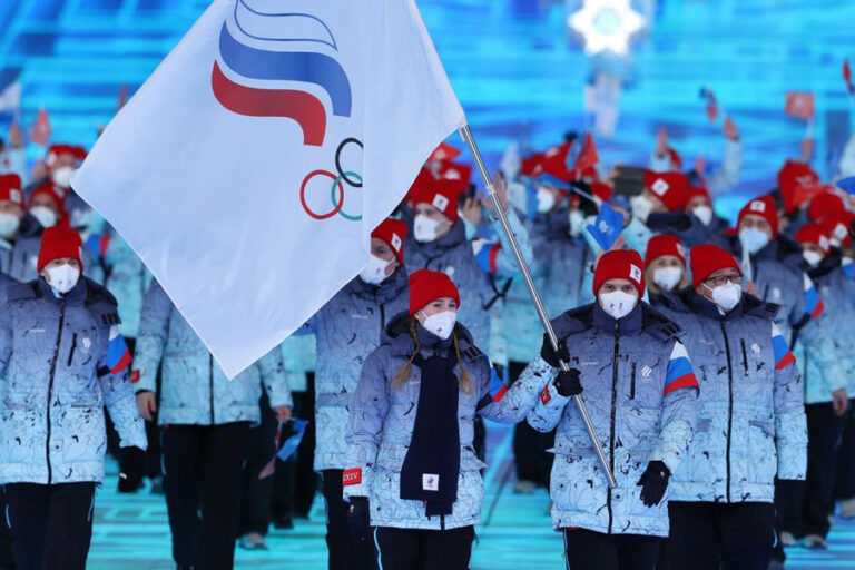 Russische Sportler unter einer neutralen Flagge. Foto aus offenen Quellen.
