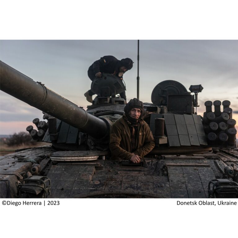 Тренування українських танкістів. Фото: Diego Herrera