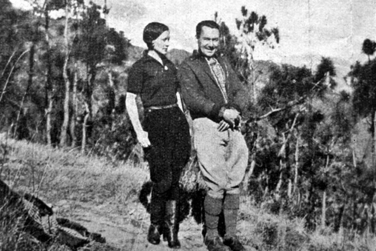 Sofija Jabłońska z mężem. Zdjęcie z otwartych źródeł.