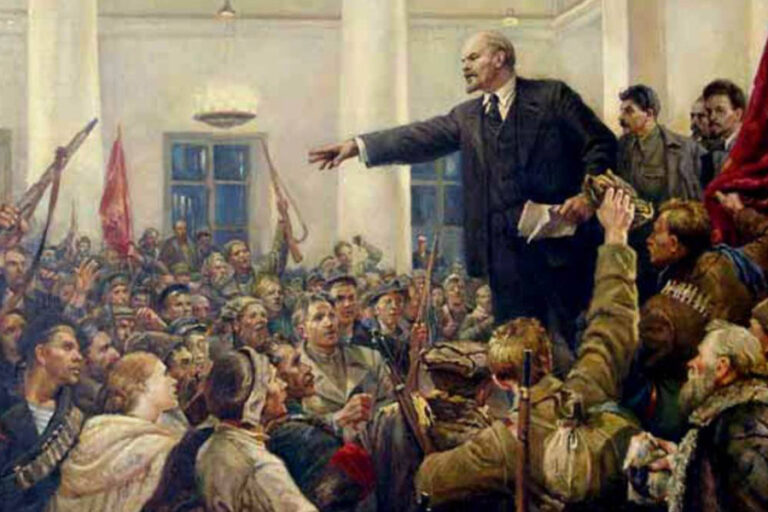 8_Фрагмент картини Володимира Сєрова «Ленін проголошує радянську владу»