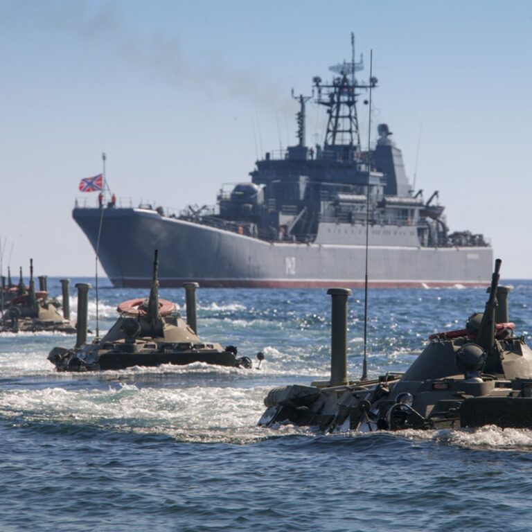 Rosyjski sprzęt wojskowy na Morzu Czarnym. Zdjęcie z otwartych źródeł