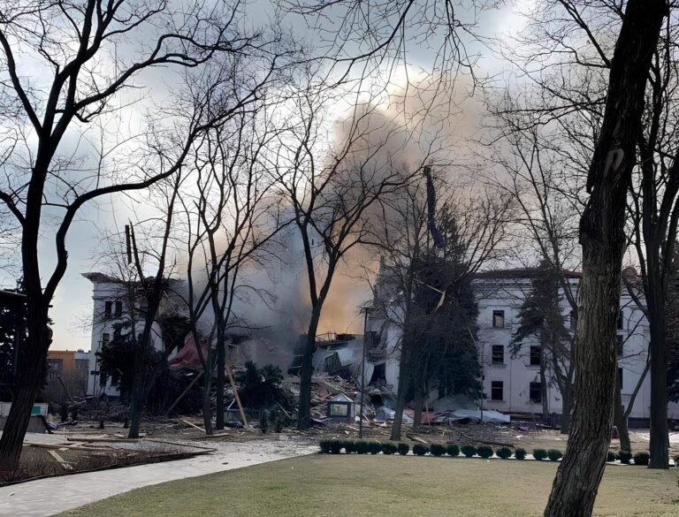 4.Mariupol Drama Theatre Destroyed by Russian airstrike Photo_ Donetsk Regional Military Administration