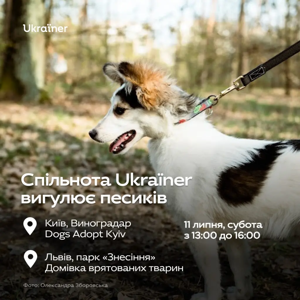 Вигул песиків спільнотою Ukraїner